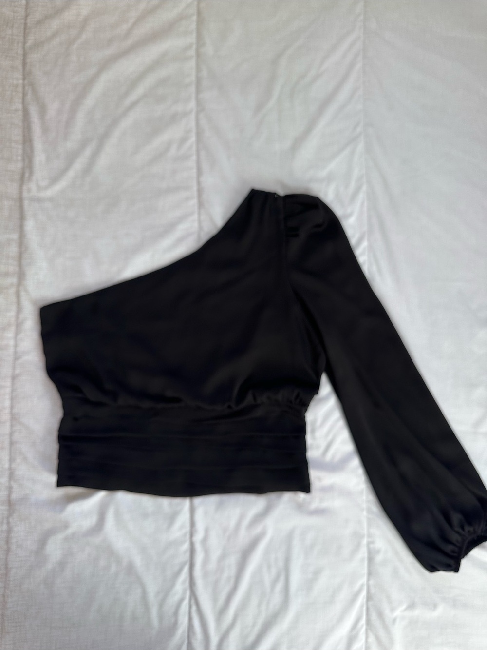 Express One-Shoulder Black Dress Top Size Large